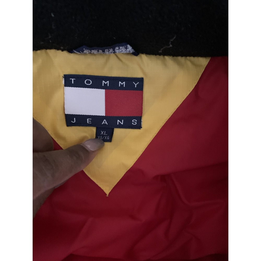 Vintage yellow 90s Tommy Hilfiger‎ puffer jacket - Picture 10 of 12